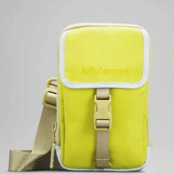 lululemon athletica Handbags - Lululemon Zip-top Crossbody Bag - Yellow Serpenti NWT